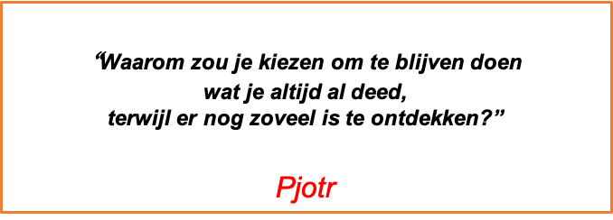 "Waarom zou je" - Pjotr